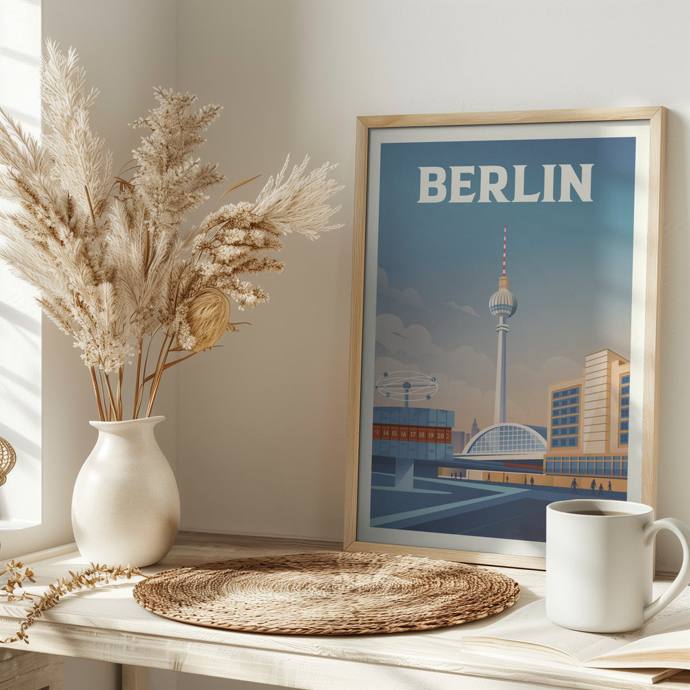 Berlin Cityscape Travel Print Poster