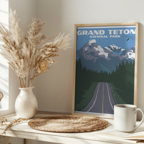 Grand Teton National Park Travel Print Poster