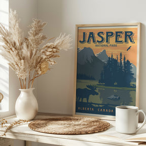 Jasper National Park Travel Print Poster