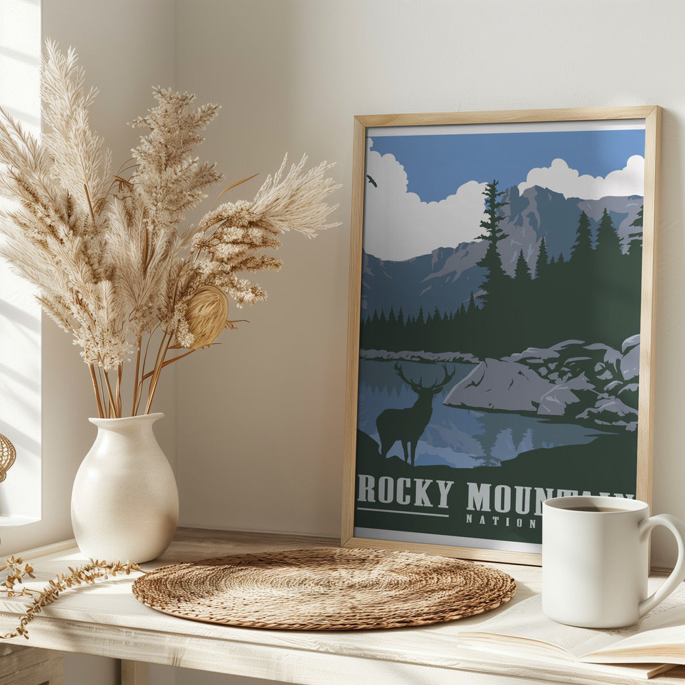 Rocky Mountain National Park Travel Print Poster