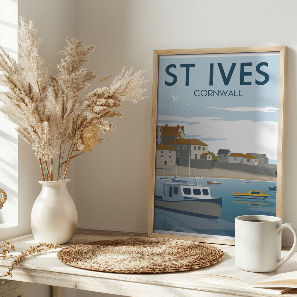 St Ives Travel Print Poster