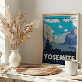 Yosemite National Park Travel Print Poster