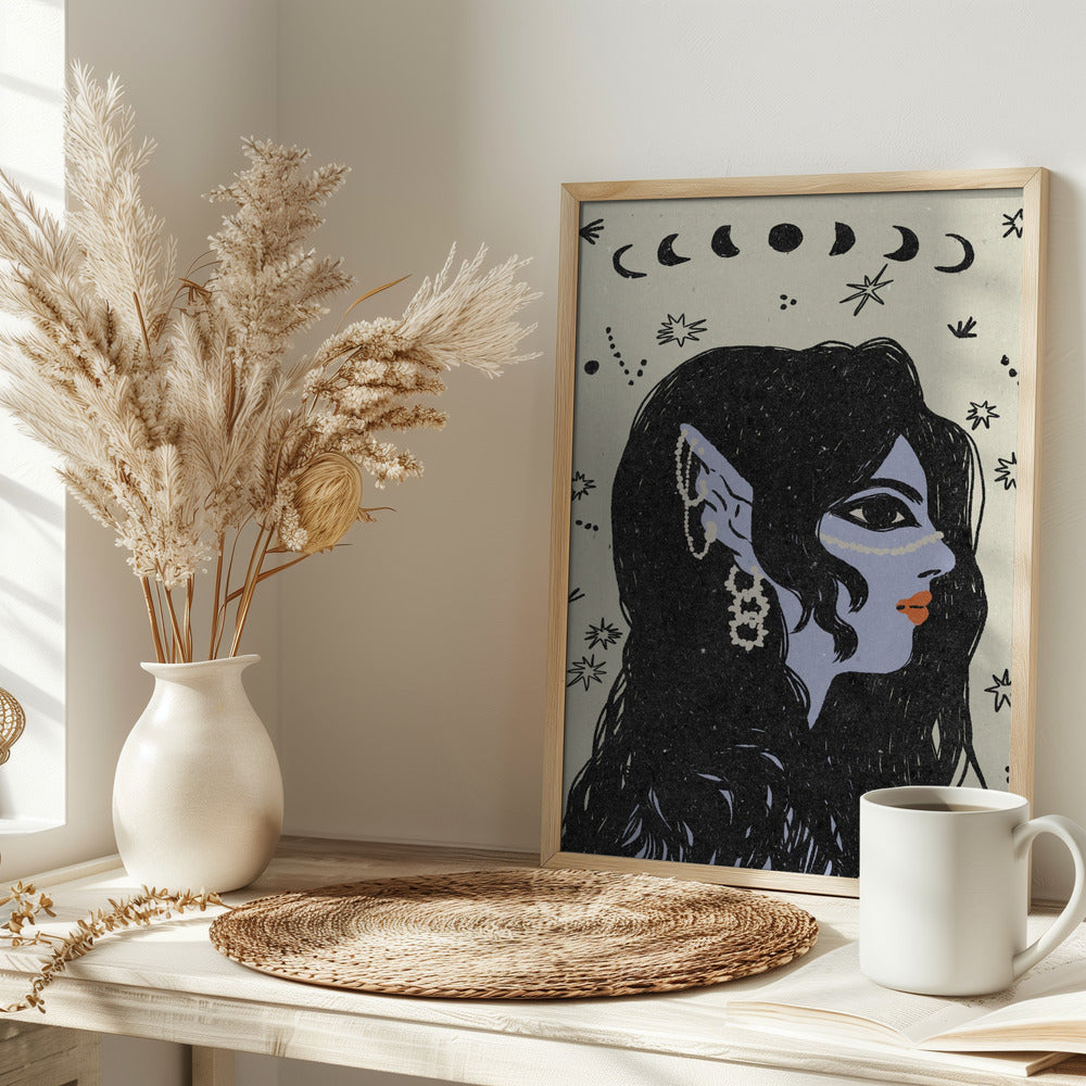 Portrait of a mermaid Poster