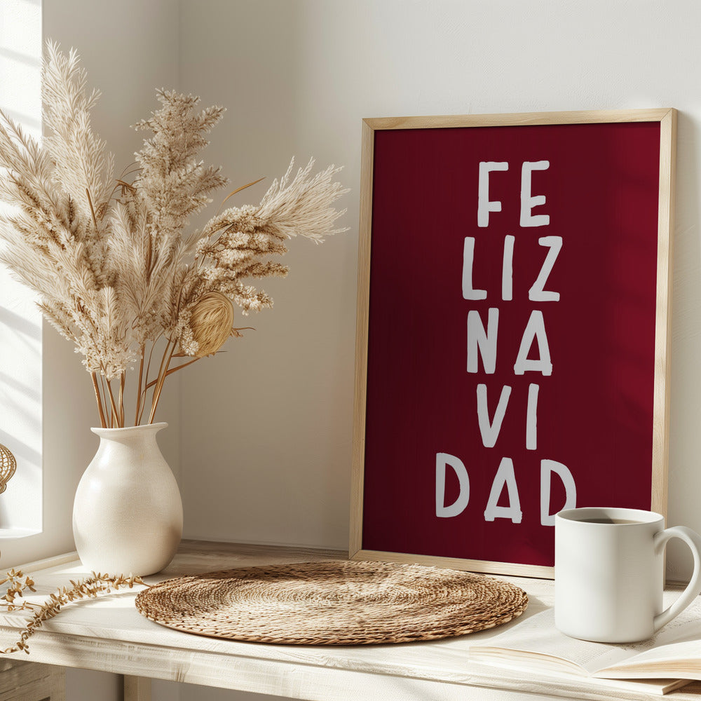 Simple feliz Navidad Poster