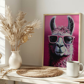 Pink Lama Poster