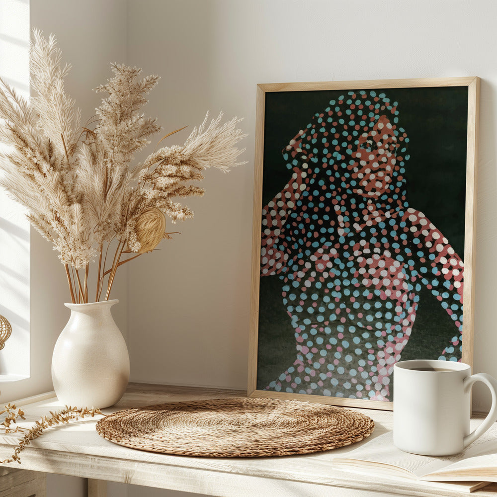 Woman in dots Poster