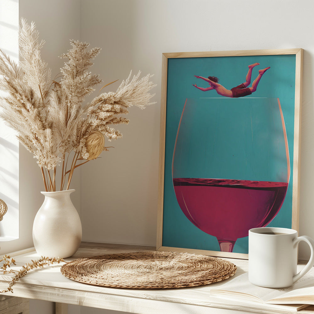 Wine Dive Poster