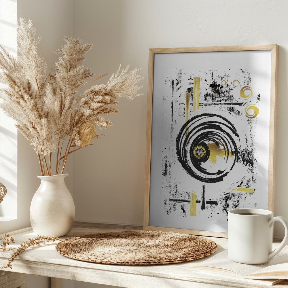 ABSTRACT ART Light Breeze Poster
