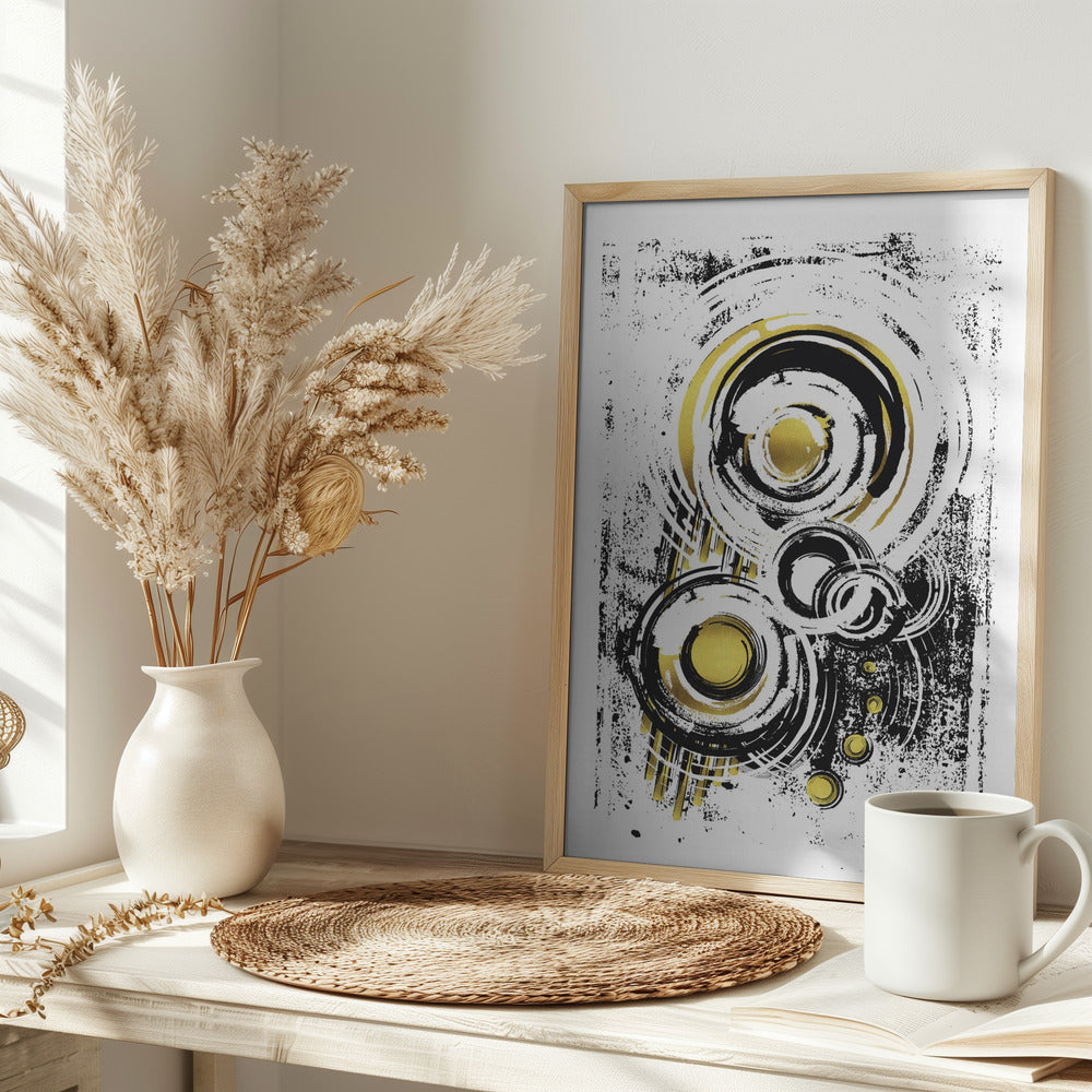 ABSTRACT ART Orbits Poster