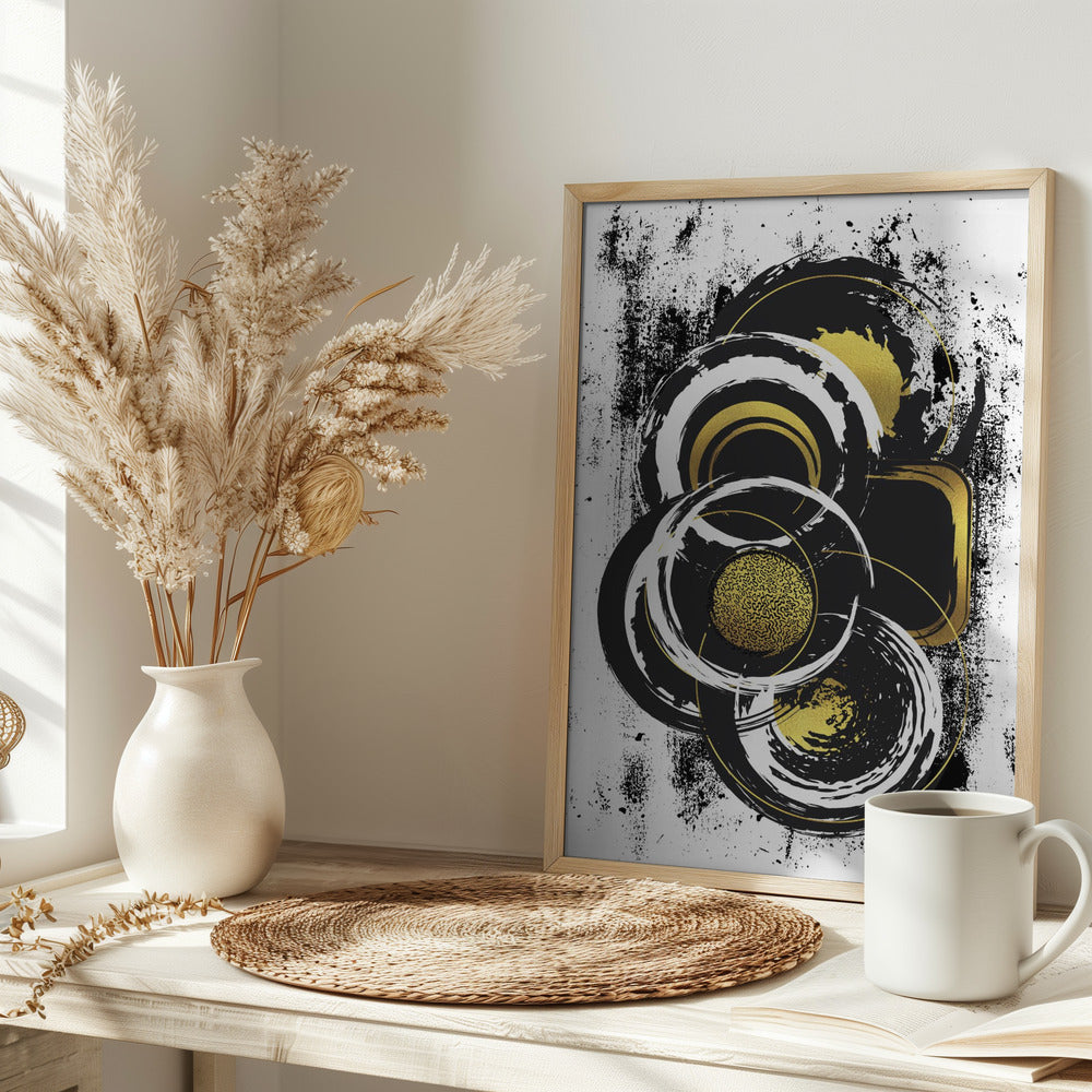 ABSTRACT ART Solid shapes Poster