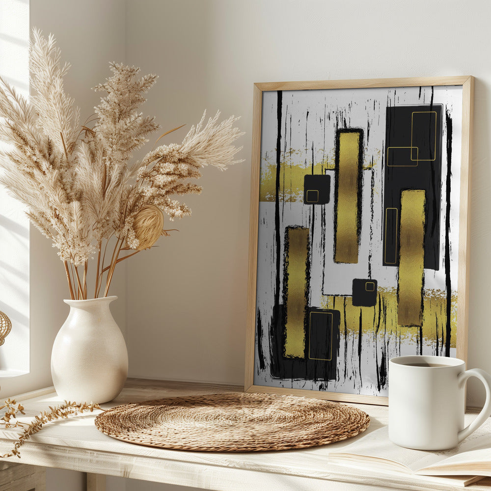 ABSTRACT ART Lively geometric fun Poster