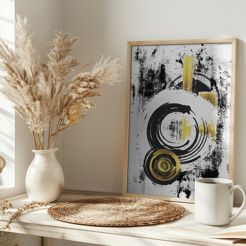 ABSTRACT ART Dynamic shapes Poster