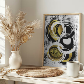 Abstract Painting No. 2 | gold Poster