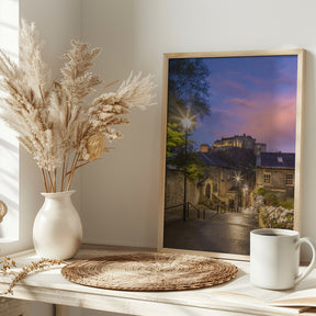 Charming Edinburgh Castle Sunset Poster