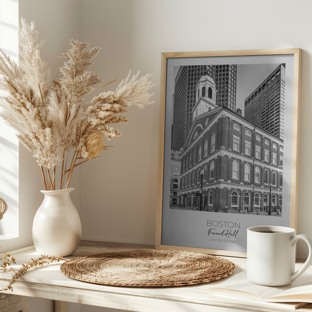 In focus: BOSTON Faneuil Hall Poster