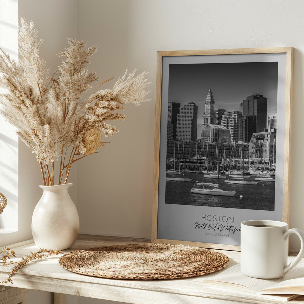 In focus: BOSTON Skyline North End &amp; Waterfront Poster