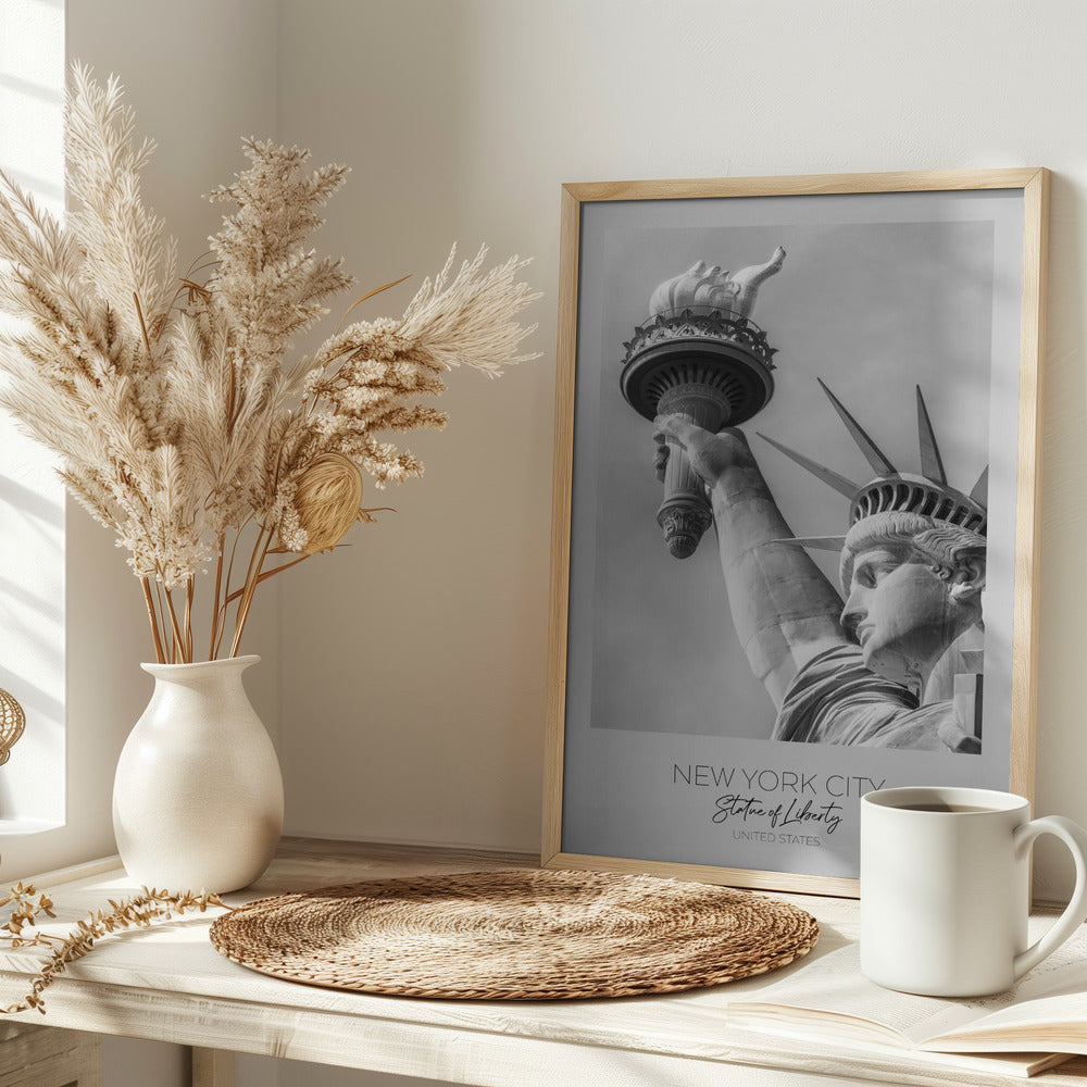 In focus: NEW YORK CITY Statue of Liberty in detail Poster