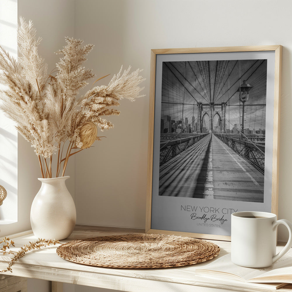 In focus: NEW YORK CITY Brooklyn Bridge Poster