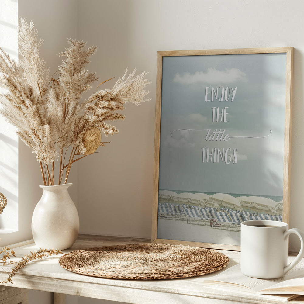 Enjoy the little things | Beachscape Poster