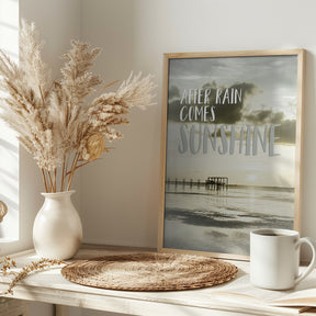 After rain comes sunshine | Sunset Poster