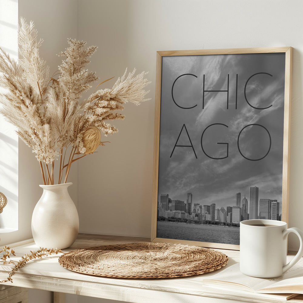 CHICAGO Skyline | Text Poster