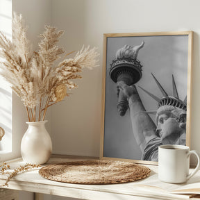 NEW YORK CITY Monochrome Statue of Liberty Poster