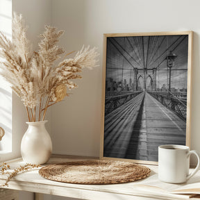 NEW YORK CITY Brooklyn Bridge Poster