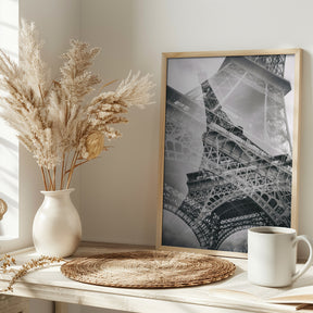 Eiffel Tower Double Exposure Poster