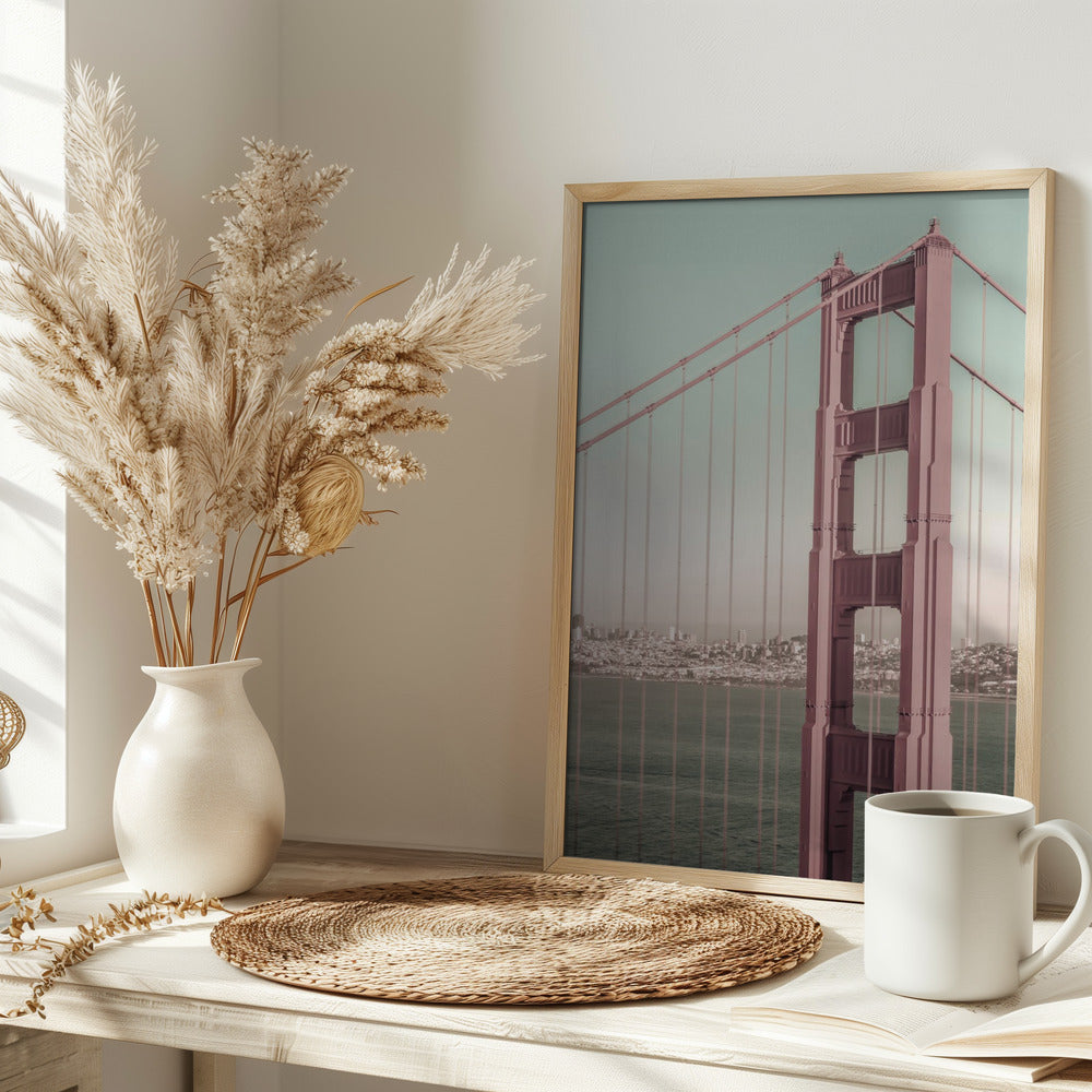 SAN FRANCISCO Golden Gate Bridge | urban vintage style Poster