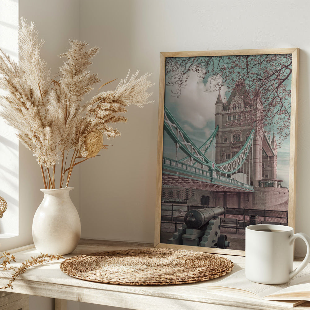 LONDON Tower Bridge in Detail | urban vintage style Poster