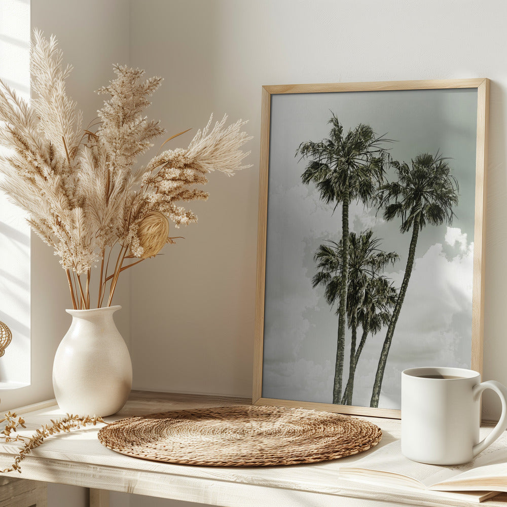 Palm Trees and sky | Vintage Poster