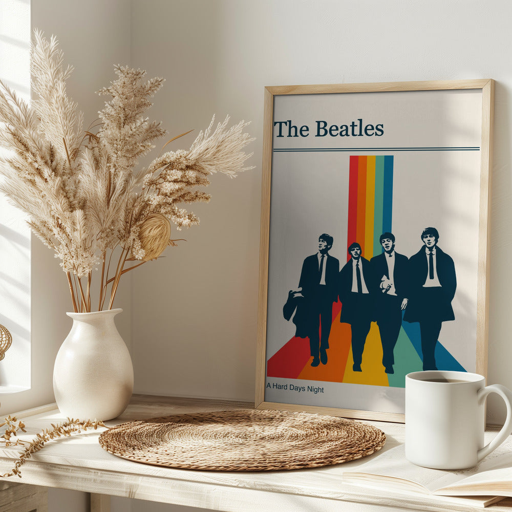 The Beatles Retro Gig Poster Poster