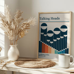 Talking Heads Retro Gig Poster Poster