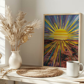 Sunrise In the Desert Poster