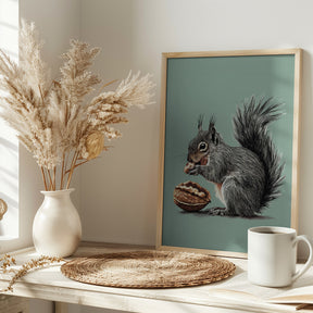 The Squirrel and the Walnut Poster