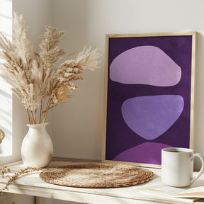 Abstract Forms Violet Poster