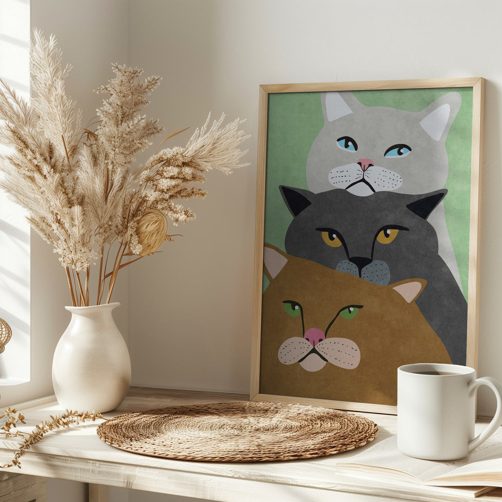 Cat Trio Poster