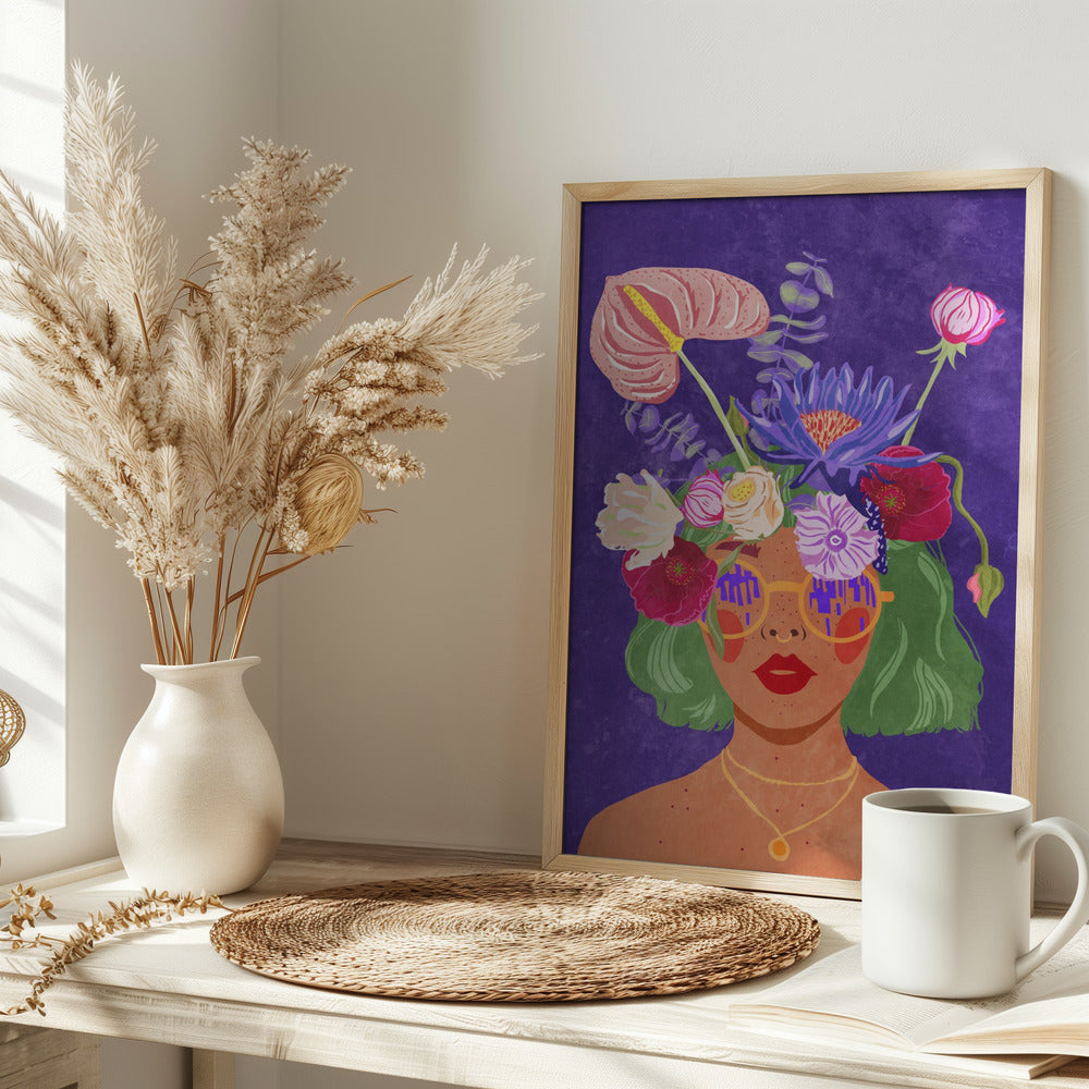 Flower head Poster