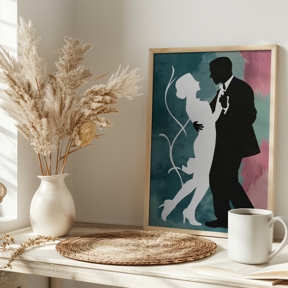 Elegant Couple Dancing Poster