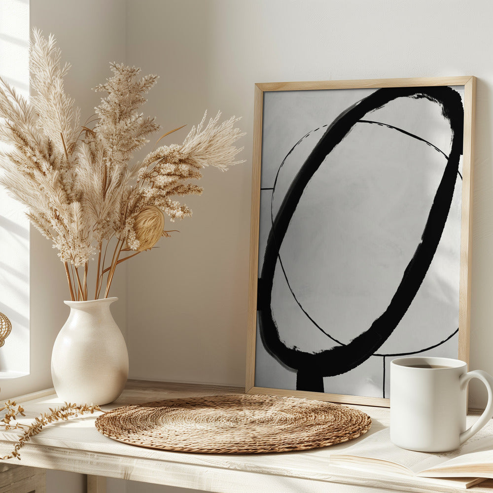 Black Strokes No 11 Poster