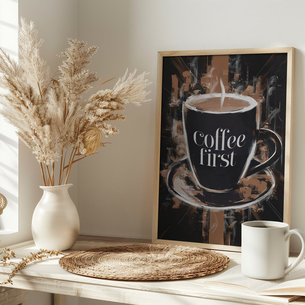 Coffee First Poster