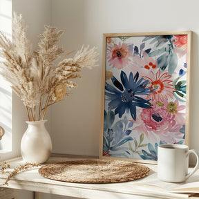 Watercolor Floral No. 1 Poster