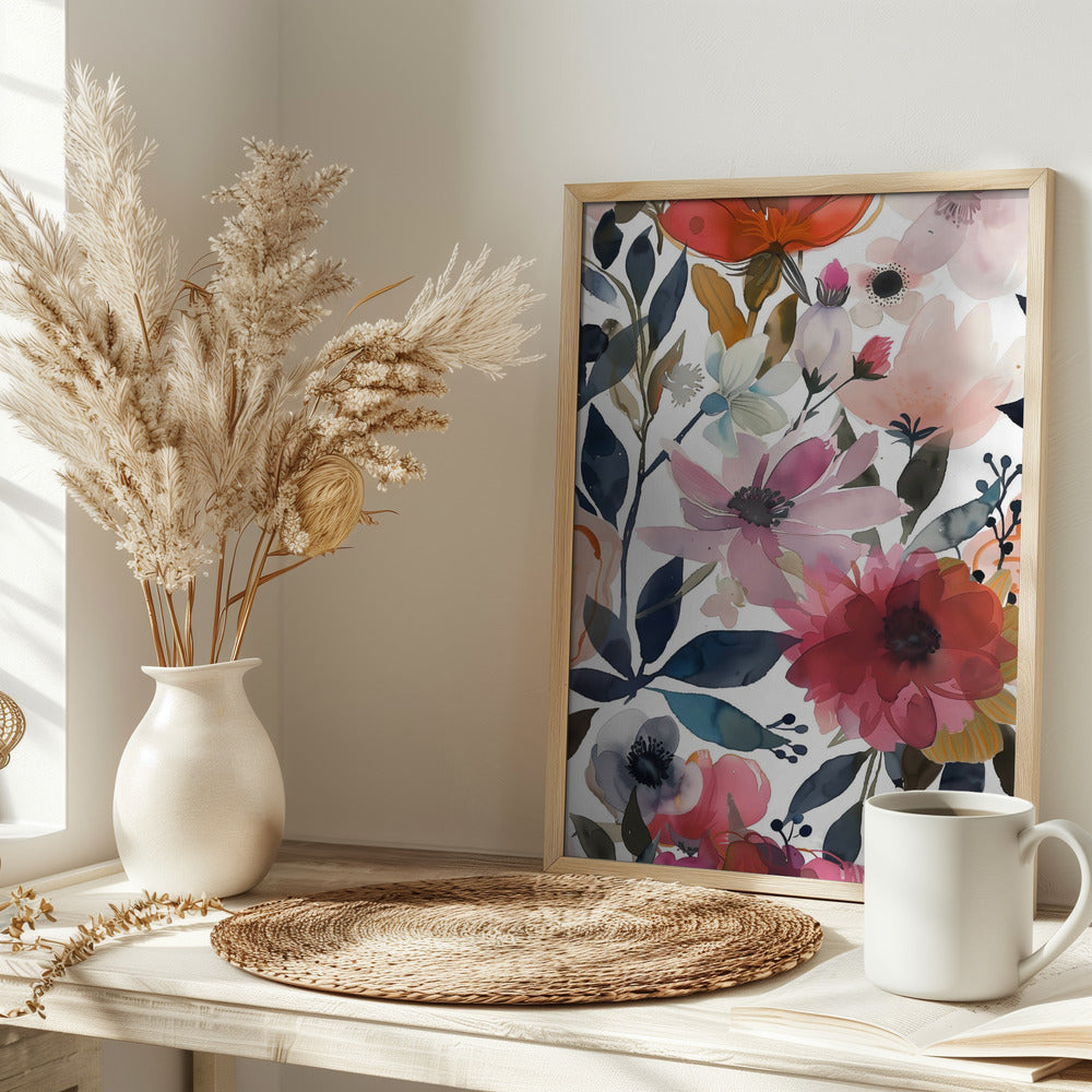 Watercolor Floral No. 5 Poster