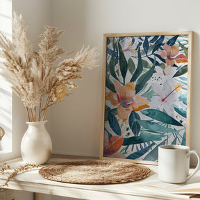 Watercolor Floral No. 9 Poster