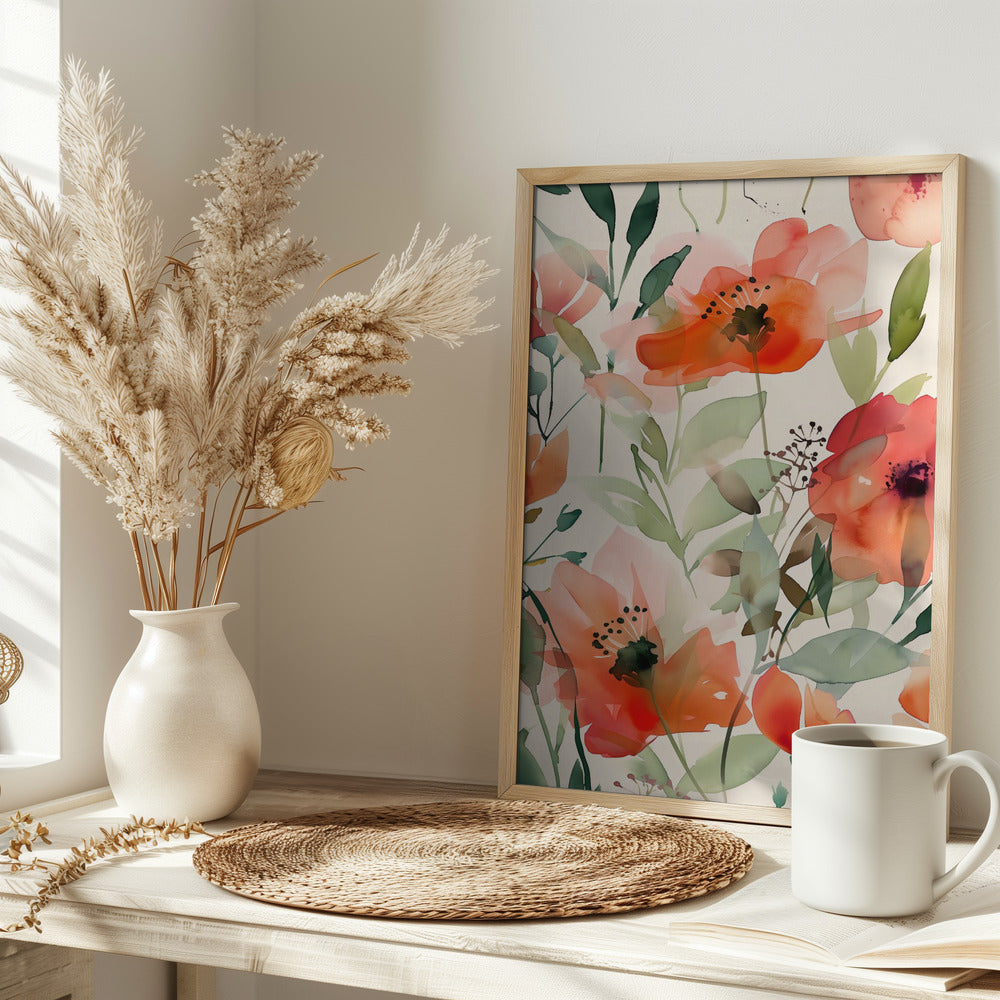 Watercolor Floral No. 10 Poster