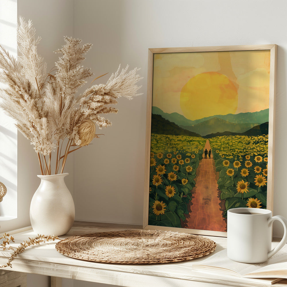 Sunflower Plantation Poster