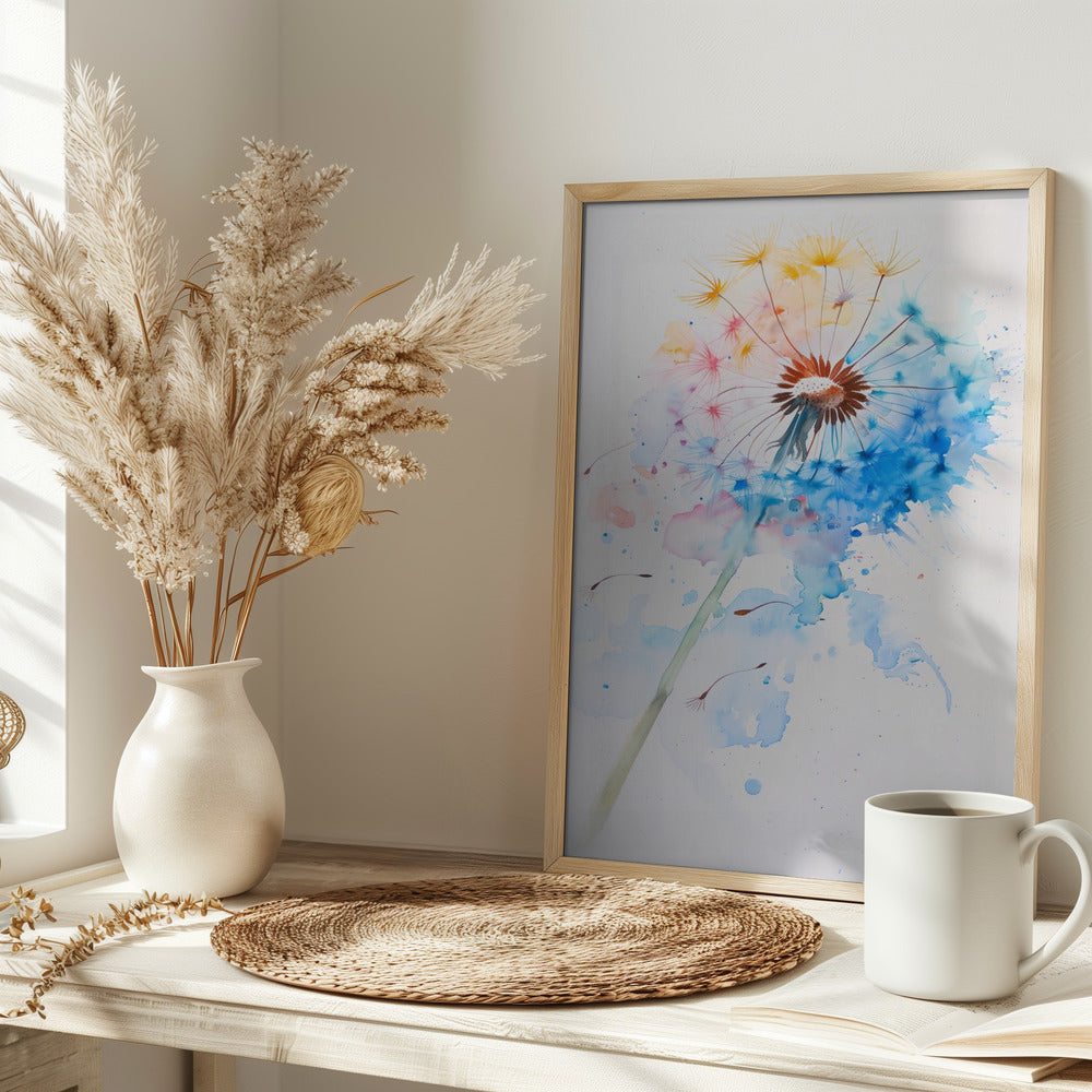 Abstract Dandelion Poster