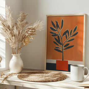 Orange Plant Poster