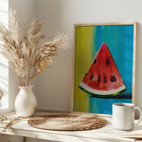 Watermelon Slice Poster