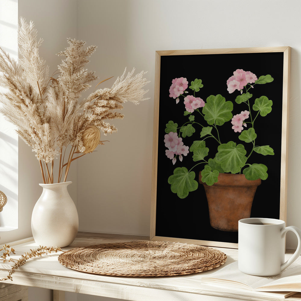 Pink Geranium Poster